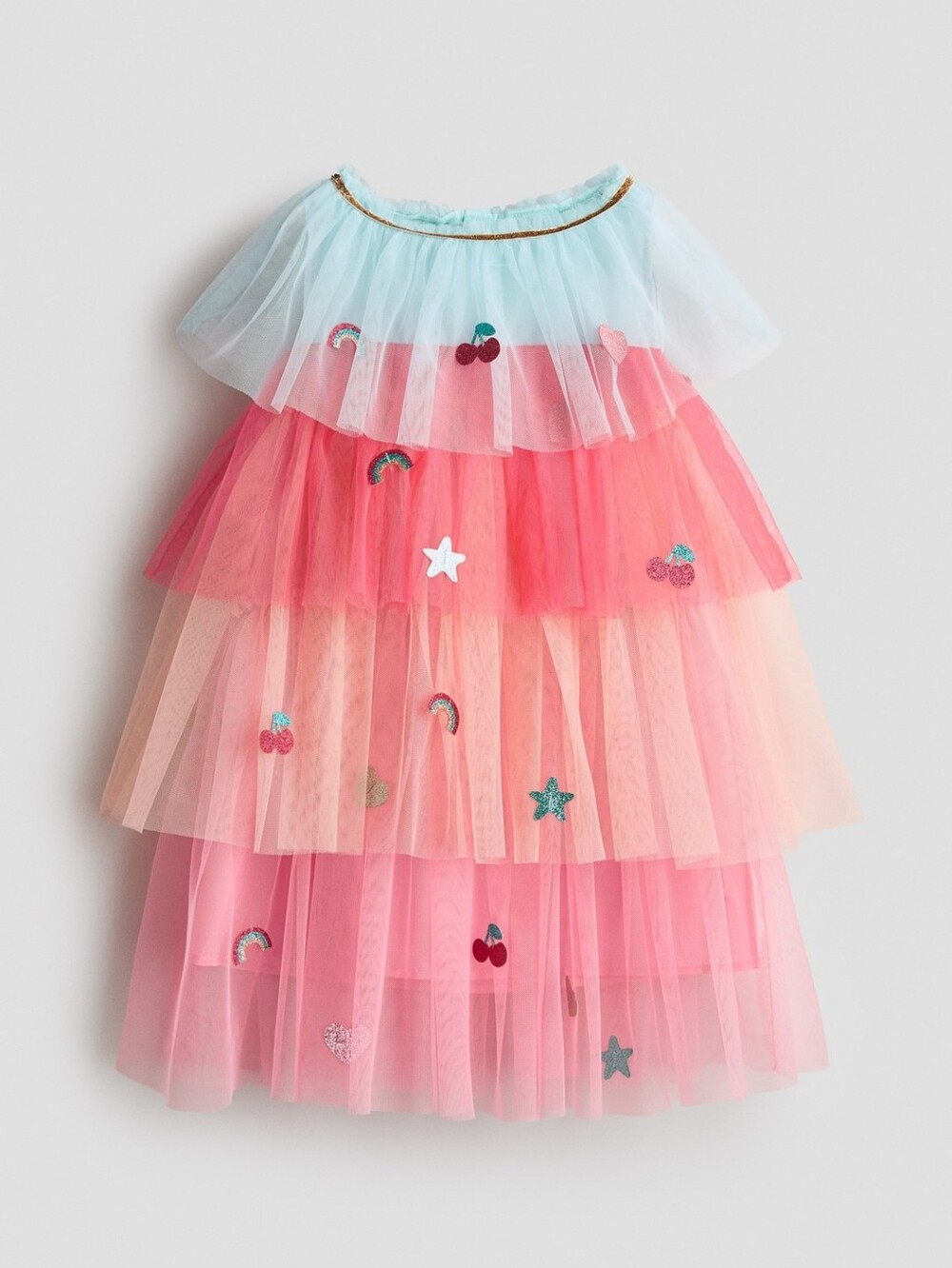 NWT H&M Costume/Dress up Tulle Dress With Rainbows And Stars
